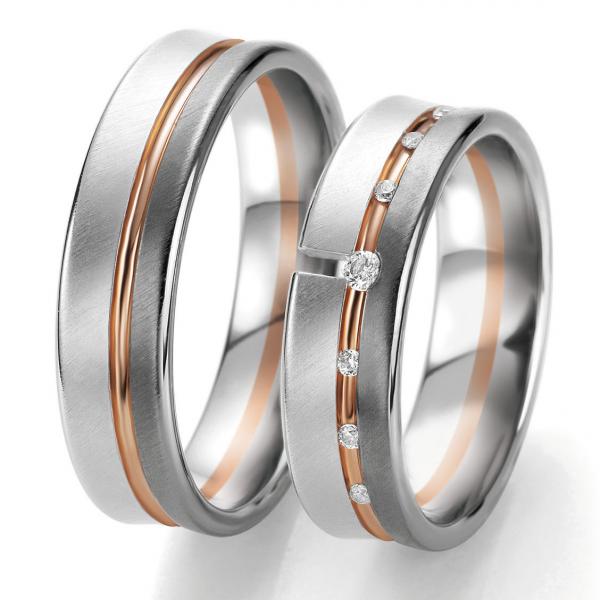 Breuning Trauringe Tricolour DR 063370 / HR 063380