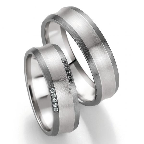 Breuning Trauringe Weissgold DR 064190 / HR 064200