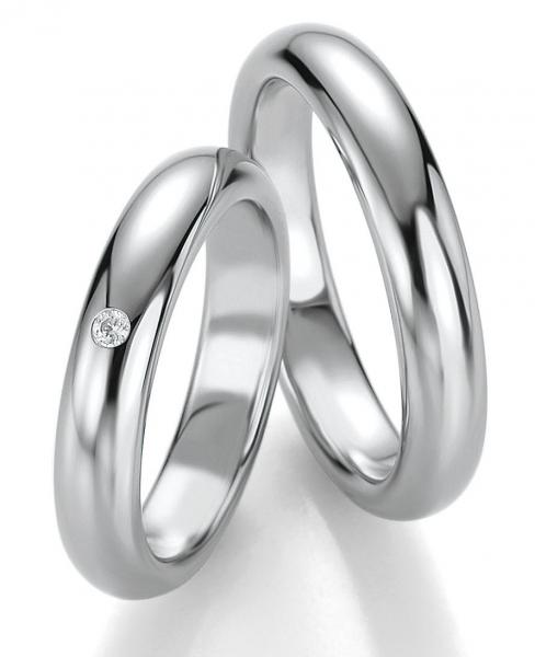 Breuning Trauringe Platin DR 090580 / HR 090590