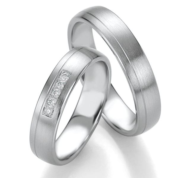 Breuning Trauringe Platin DR 090760 / HR 090770