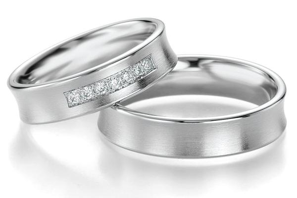 Breuning Trauringe Platin DR 090780 / HR 090790