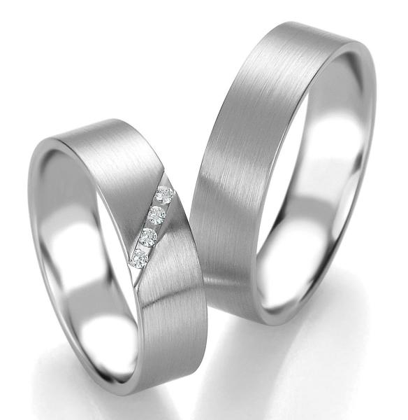 Breuning Trauringe Platin DR 090840 / HR 090850