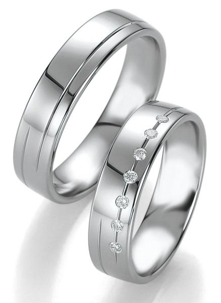 Breuning Trauringe Platin DR 090860 / HR 090870