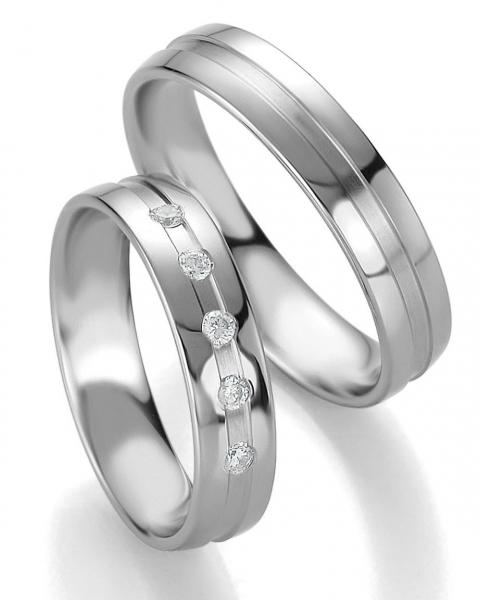 Breuning Trauringe Platin DR 090880 / HR 090890