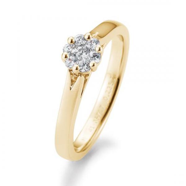 Breuning Verlobungsring Flower Brillant 0,235 ct. 41057170