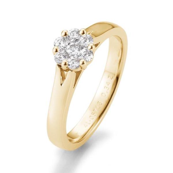 Breuning Verlobungsring Flower Brillant 0,34 ct. 41057180