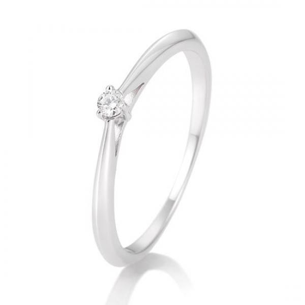 Breuning Verlobungsring 3er Krappe Brillant 0,05 ct. 41857680