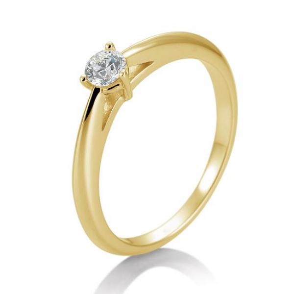 Breuning Verlobungsring 3er Krappe Brillant 0,20 ct. 41858680