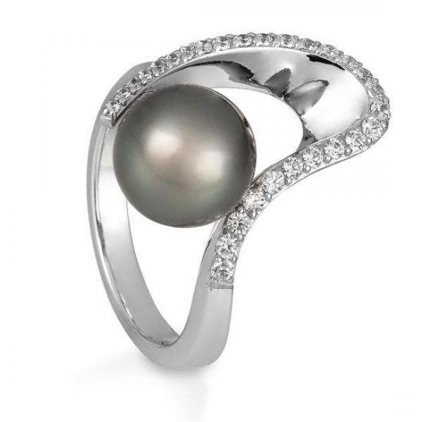 Breuning Ring - Chin. Zuchtperle Braun/Brillant 0,225 Ct. w/si 4