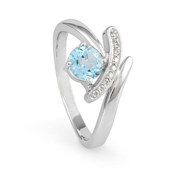 Breuning Ring - Edel Topas hell/Brillant 0,058 Ct. w/si 41050500