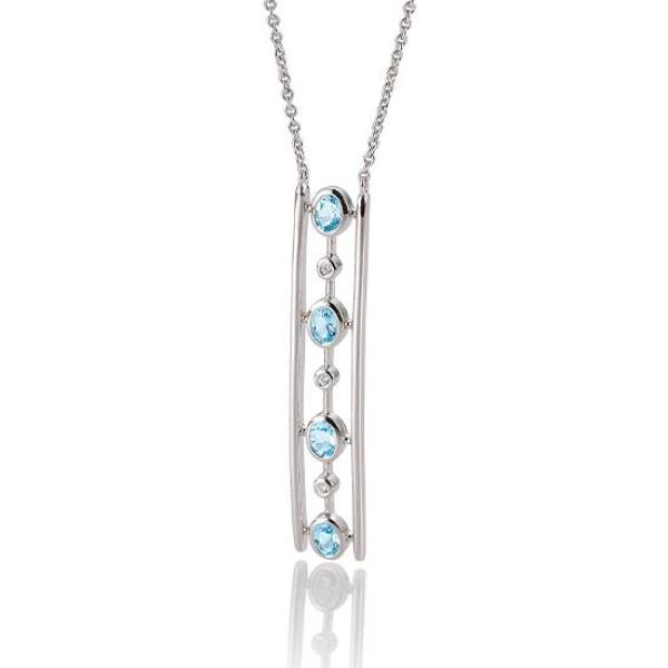 Breuning Collier - Edel Topas hell/Brillant 0,03 Ct. w/si 610146