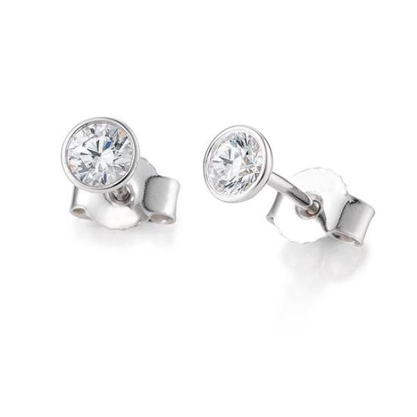 Breuning Ohrstecker Zarge Brillant 0,10 ct. 1837020