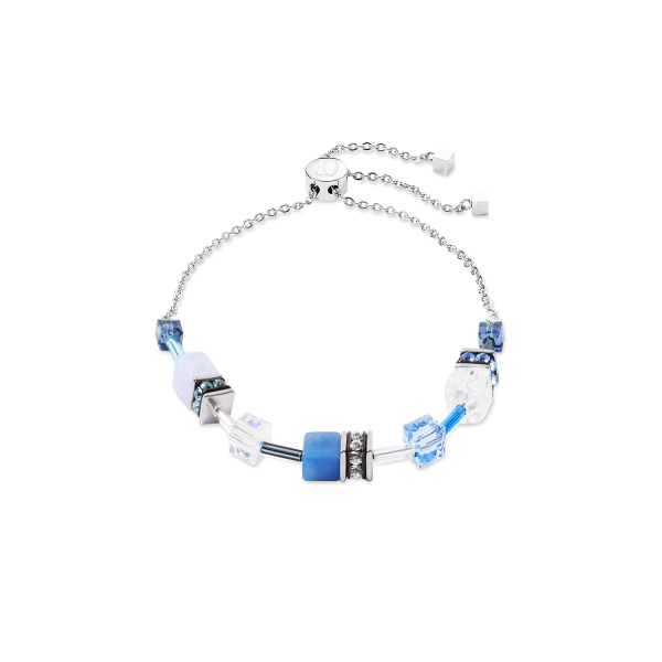 Coeur de Lion Armband Blau-Silber 3035/30-0717