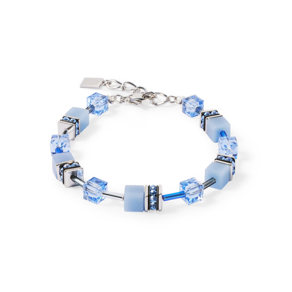 Coeur de Lion Armband Blau-Silber 4020/30-0717