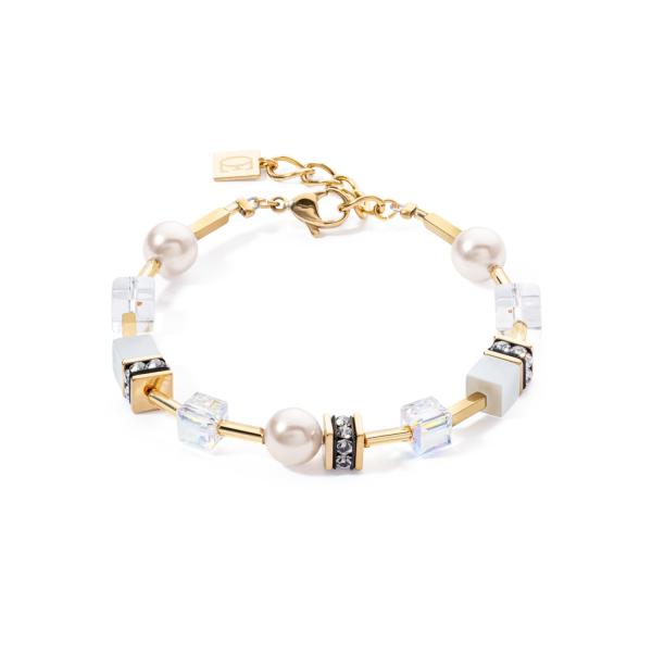 Coeur de Lion Armband Weiß-Gold 4081/30-1416