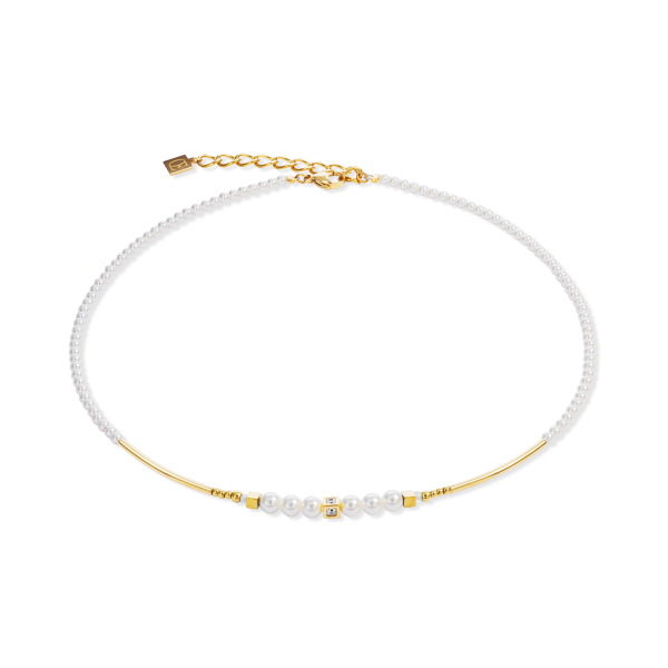 Coeur de Lion Collier Weiß-Gold 4312/10-1416