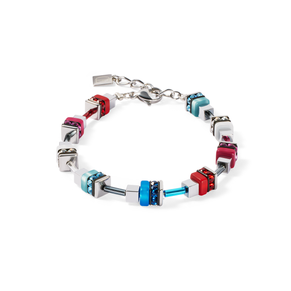 Coeur de Lion Armband Blau-Rot 4413/30-0703