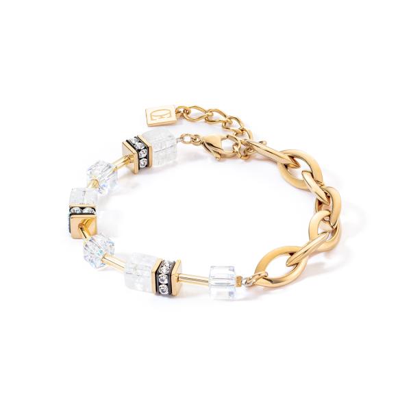 Coeur de Lion Armband Weiß-Gold 4523/30-1416