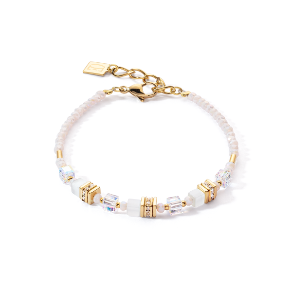 Coeur de Lion Armband Weiß-Gold 4565/30-1416
