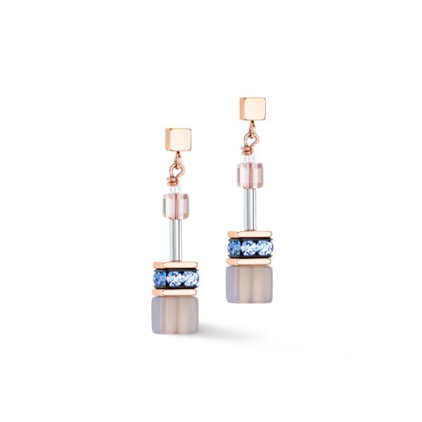 Coeur de Lion Ohrstecker Hellblau-Beige 4905/21-0738