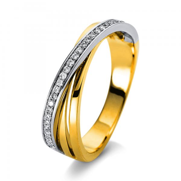 Diamant Ring 750er Gelbgold / Weißgold 1A216GW854-1 