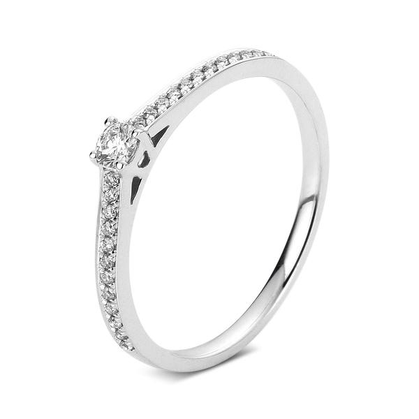 Diamant Ring 4er-Krappe 585er Weißgold 1A325W456-1 