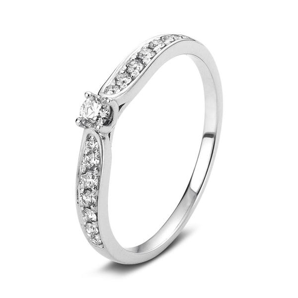 Diamant Ring 4er-Krappe 585er Weißgold 1A429W456-1 
