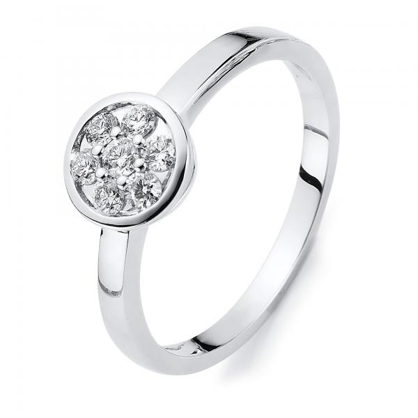 Diamant Ring Zarge 750er Weißgold 1C006W854-1 