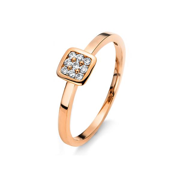 Diamant Ring 750er Rotgold 1C010R855-1 