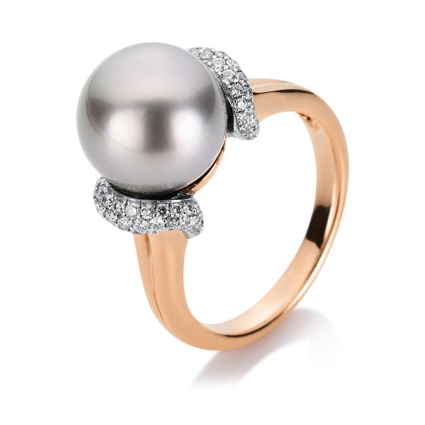 Diamant Ring 750er Rotgold / Weißgold 1C237RW853-1 