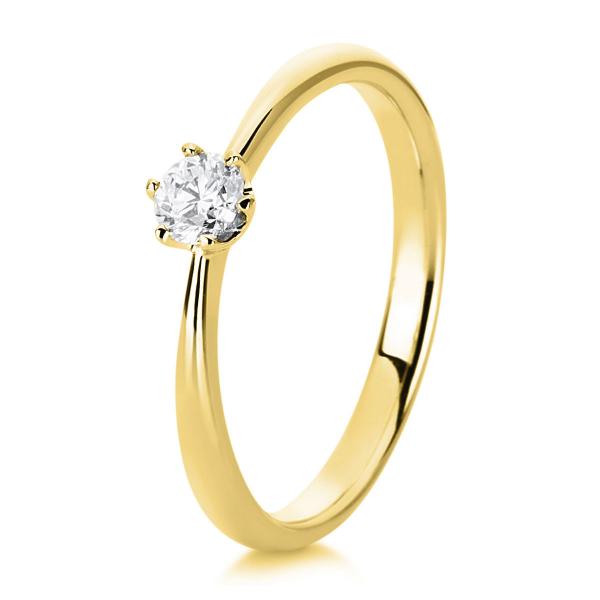 Diamant Ring 6er-Krappe 750er Gelbgold 1C479G854-3 