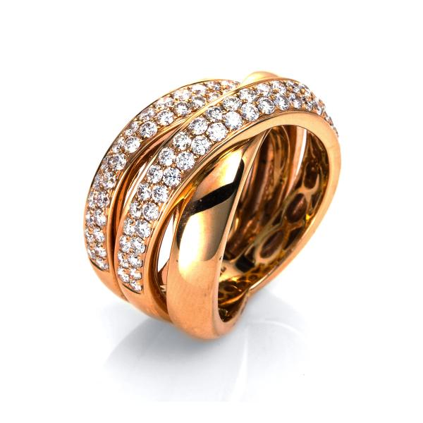 Diamant Ring 750er Rotgold 1H137R855-2 