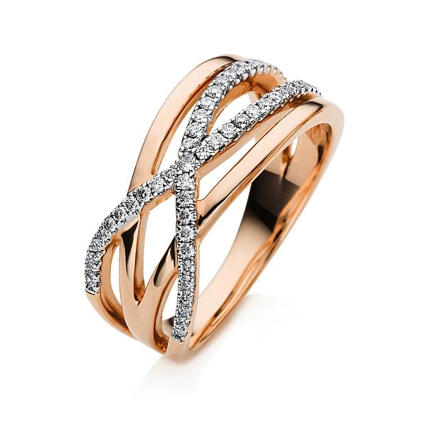 Diamant Ring 750er Rotgold 1H156R855-1 