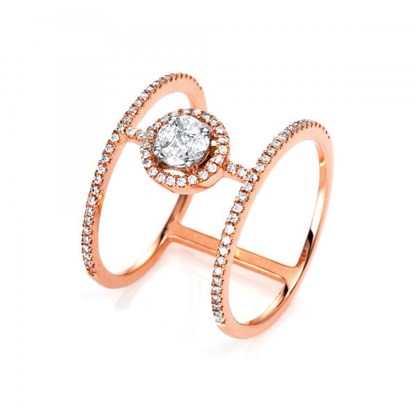 Diamant Ring 750er Rotgold 1I326R854-1 