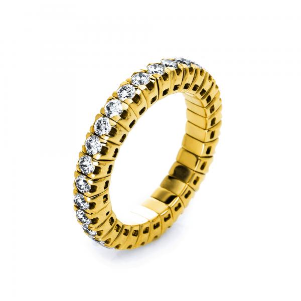 Diamant Ring 4er-Krappe 750er Gelbgold 1J195G854-3 
