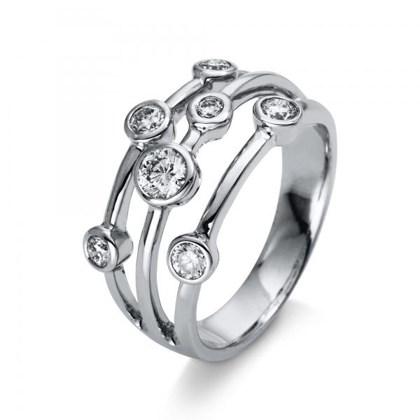 Diamant Ring 750er Weißgold Zargen 1N001W853-1 
