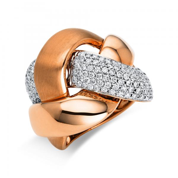 Diamant Ring 750er Rotgold / Weißgold 1O183RW855-1 