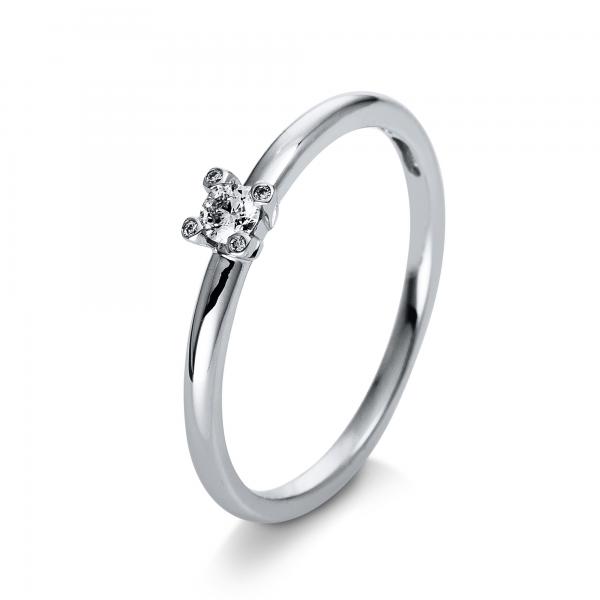 Diamant Ring 4er-Krappe 750er Weißgold 1Q396W855-2 