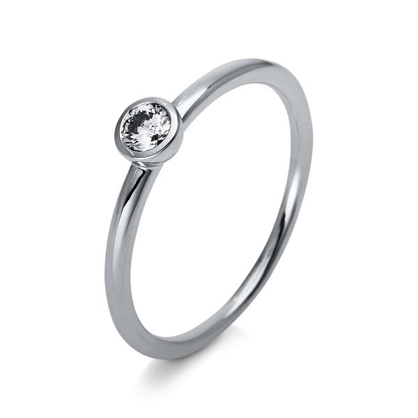 Diamant Ring Zarge 750er Weißgold 1R883W853-1 