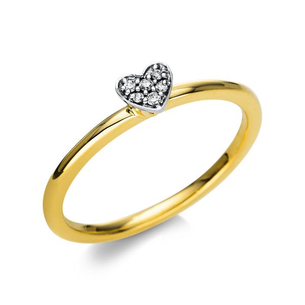 Diamant Ring 750er Gelbgold / Weißgold 1T805GW854-1 