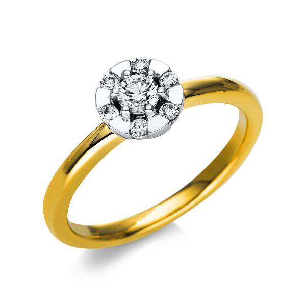 Diamant Ring 750er Gelbgold / Weißgold 1T812GW854-1 