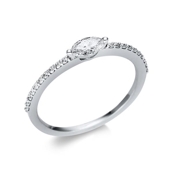 Diamant Ring 2er-Krappe 750er Weißgold 1U615W854-2 