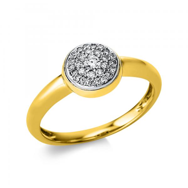 Diamant Ring 585er Gelbgold / Weißgold 1V576GW454-1 