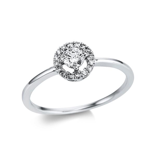 Diamant Ring 4er-Krappe 750er Weißgold 1W789W854-1 