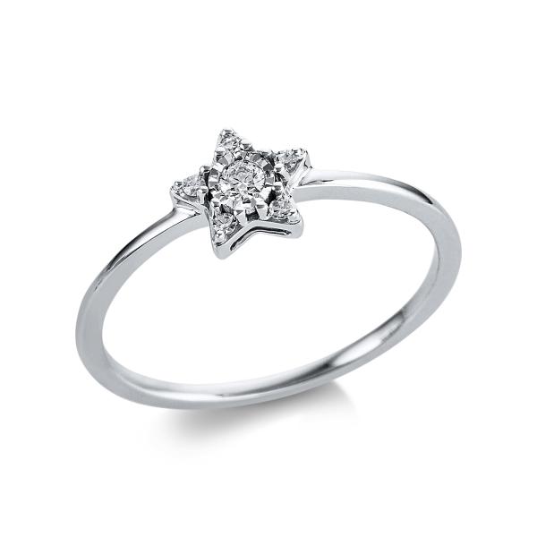 Diamant Ring 750er Weißgold Stern 1W820W854-1 