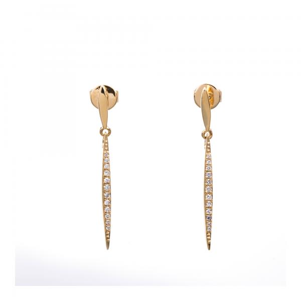 Diamant Ohrschmuck 750er Gelbgold 2C407G8-1 