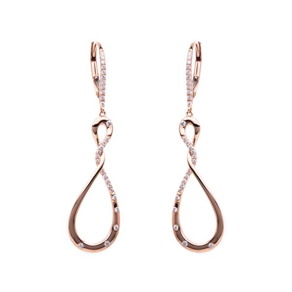 Diamant Ohrschmuck 750er Rotgold 2D663R8-5 