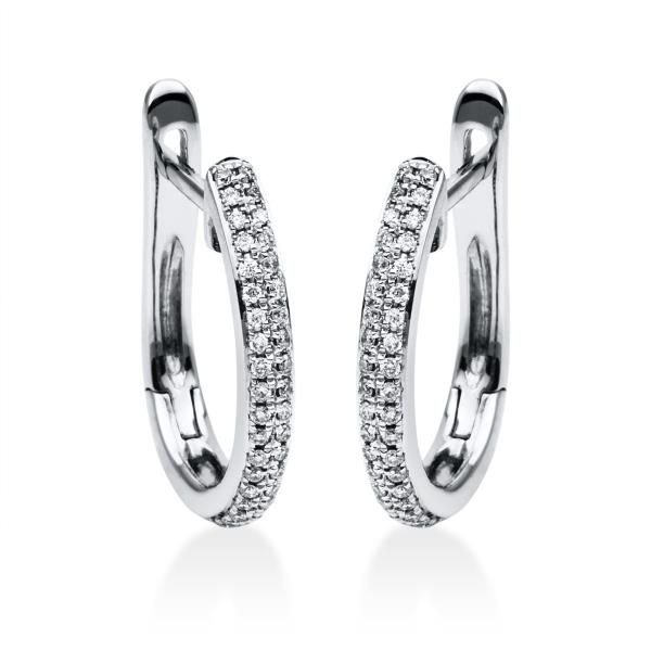 Diamant Creolen 750er Weißgold 2D881W8-5 