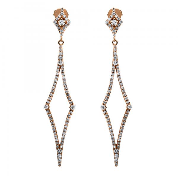 Diamant Ohrschmuck 750er Rotgold 2E402R8-3 