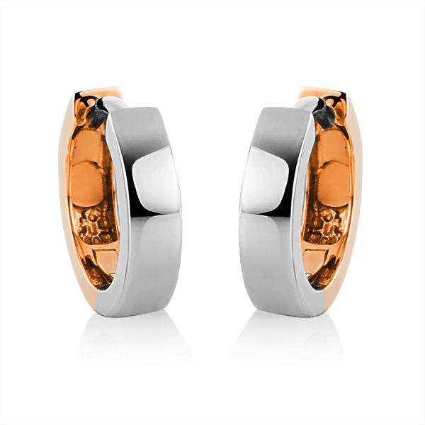 Diamant Creolen 750er Weißgold / Rotgold 2E517WR8-1 